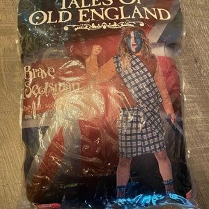 Braveheart “Brave Scotsman” Halloween Costume with Makeup Size M